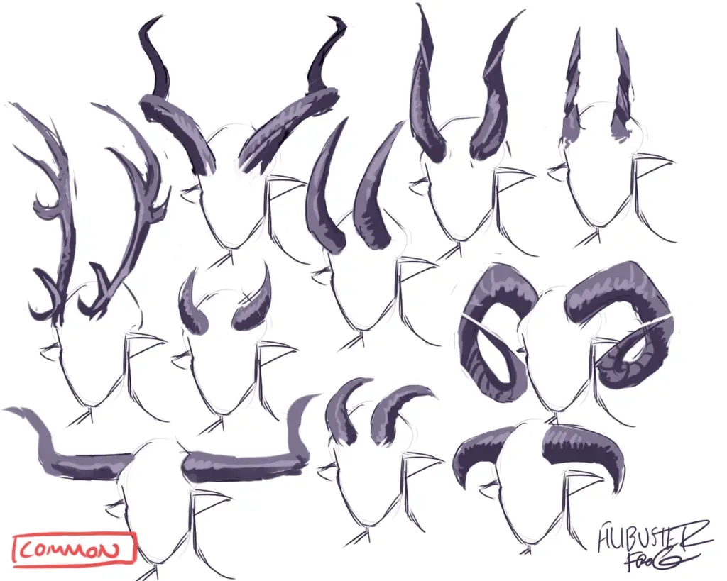 Horns Drawing Reference 15 1024x819
