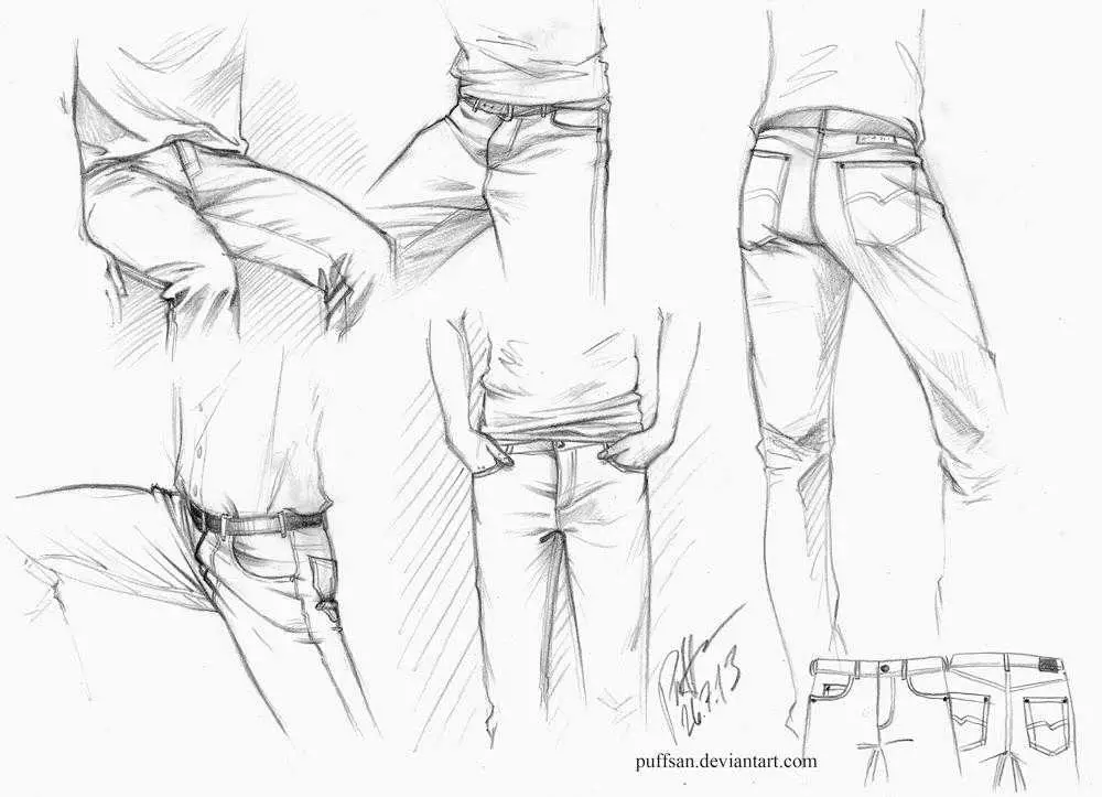 Jeans Drawing Easy 34