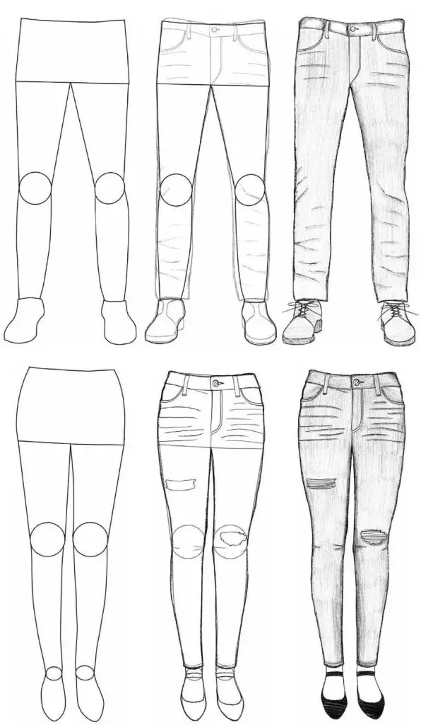 Jeans Drawing Reference 21 596x1024