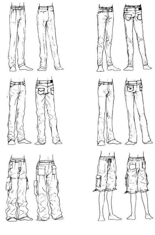 Jeans Drawing Reference 24