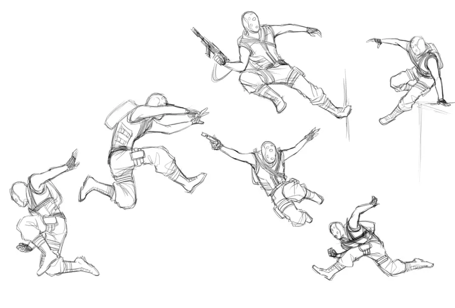 Jumping Pose Reference 11