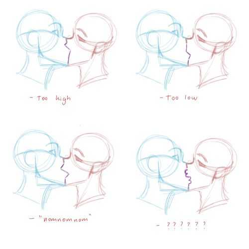 Kissing Drawing Reference: Curated Collection for Artists - Art Reference  Point