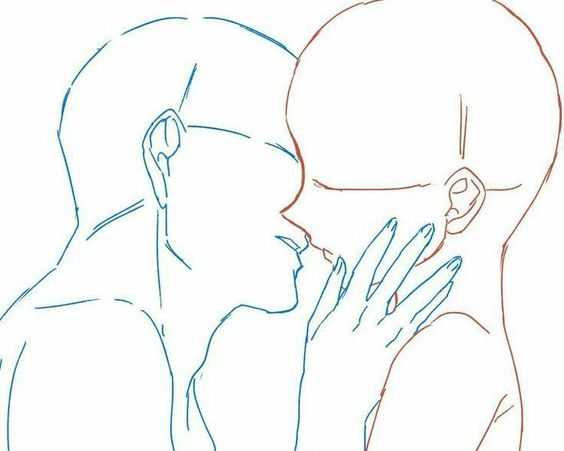 kissing drawing reference Kissing reference anime Passionate Kiss reference kissing pose reference couple kissing drawing reference 12