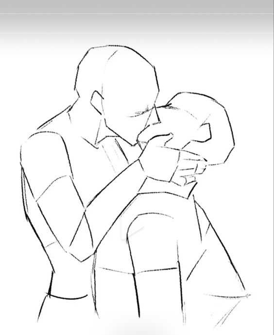 kissing drawing reference Kissing reference anime Passionate Kiss reference kissing pose reference couple kissing drawing reference 14