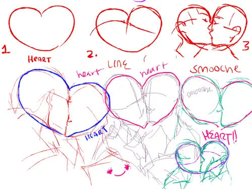 kissing drawing reference Kissing reference anime Passionate Kiss reference kissing pose reference couple kissing drawing reference 21