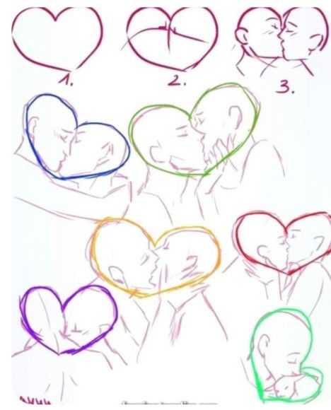 Kissing Drawing Reference Kissing Reference Anime Passionate Kiss Reference Kissing Pose Reference Couple Kissing Drawing Reference 8