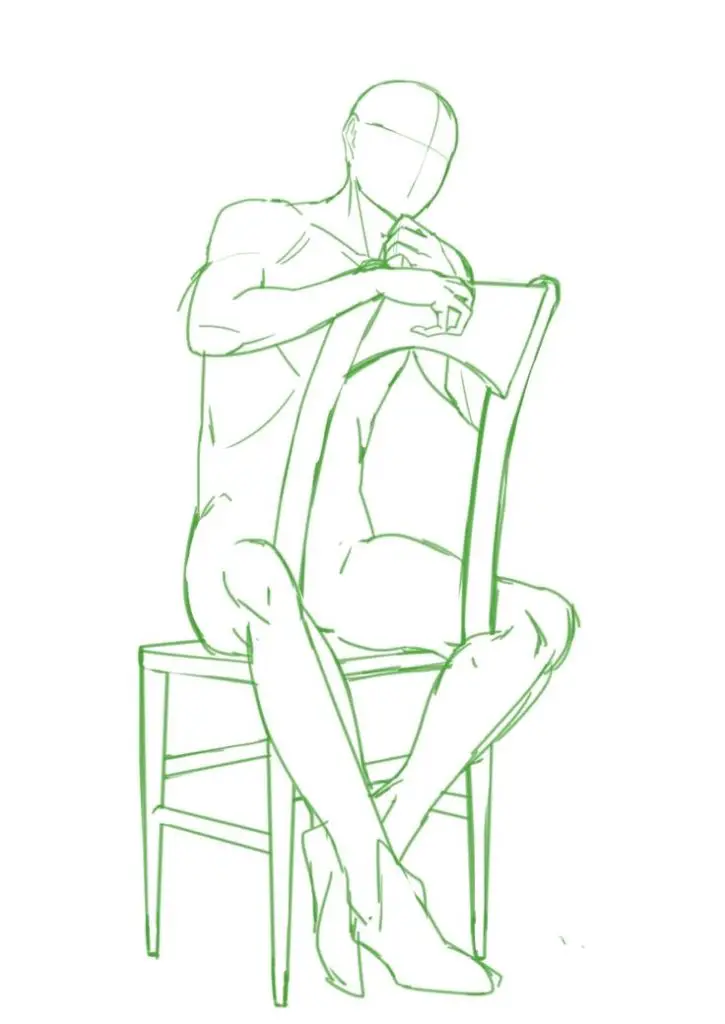 Leaning Pose Reference 15 725x1024