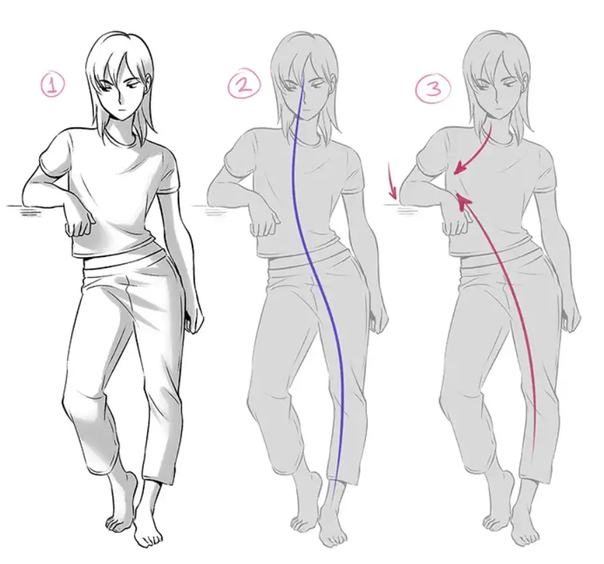 Leaning Pose Reference 4