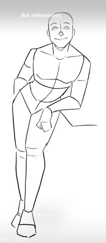 Leaning Pose Reference 9 446x1024