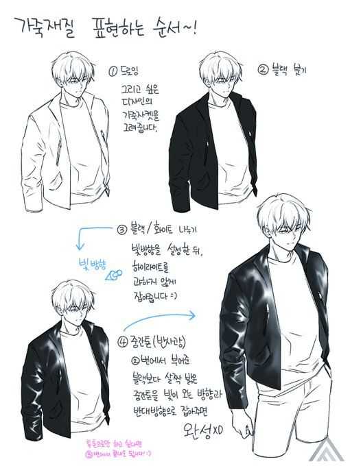 Leather Jacket Drawing Reference 36