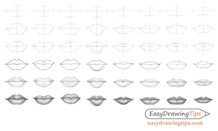Lips Drawing Reference 3