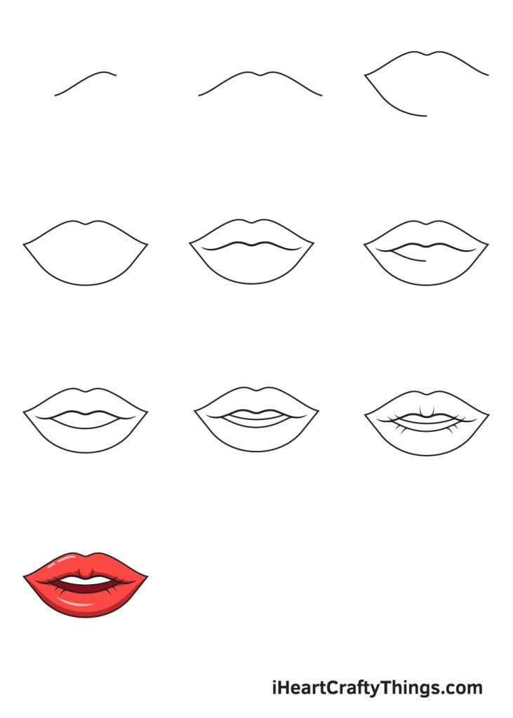 Lips Drawing Reference 8
