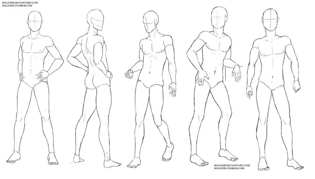 Male Pose Reference Drawing 12
