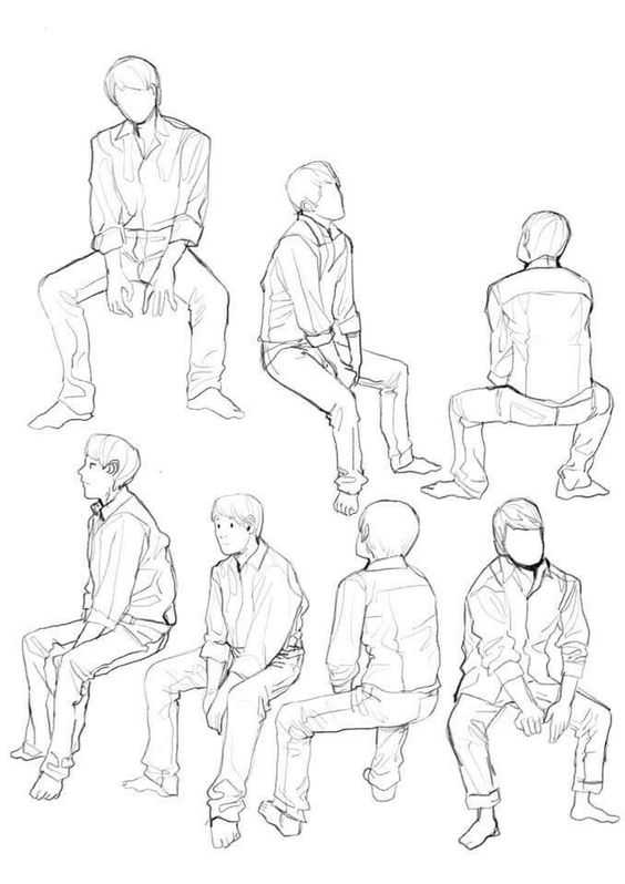 Male Pose Reference Drawing 15