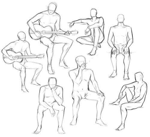 Male Pose Reference Drawing 16