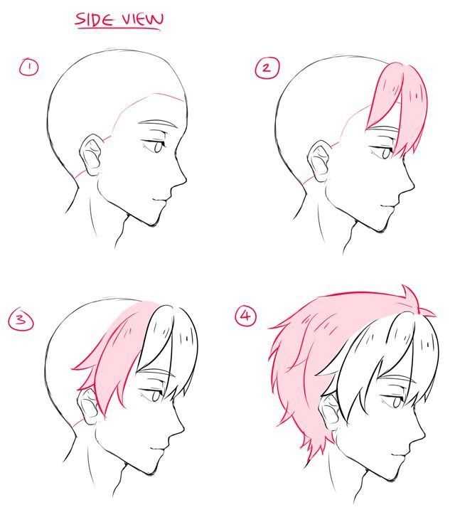 Male Side Profile Drawing Reference 3