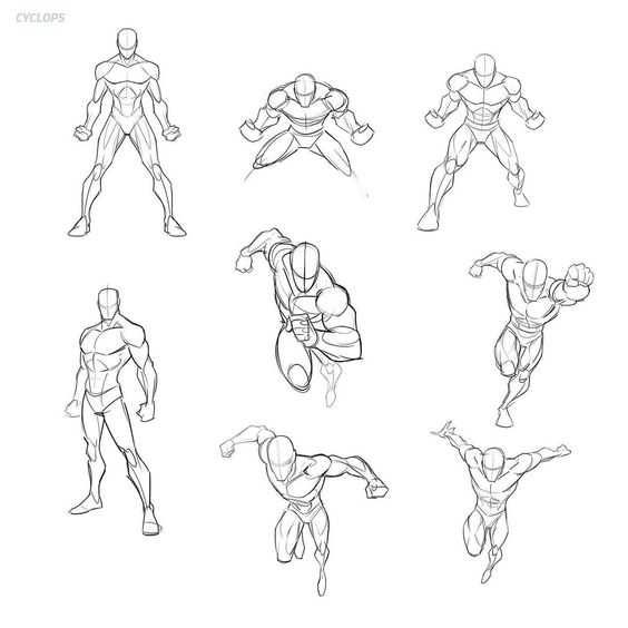 Male Superhero Pose Reference 2