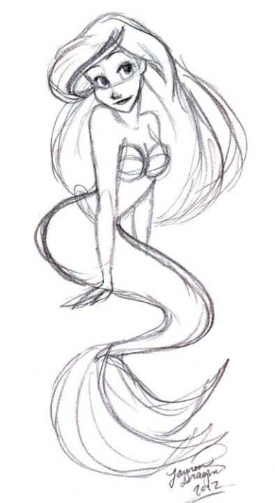 Mermaid Drawing 27