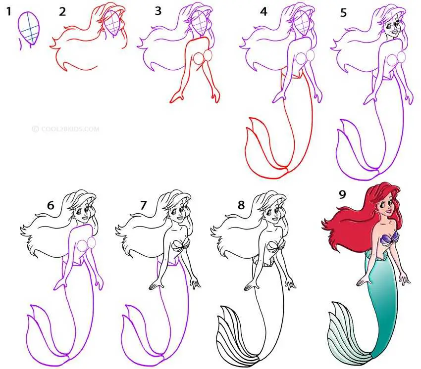 Mermaid Drawing Reference 10
