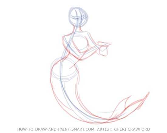 Mermaid Drawing Reference 14