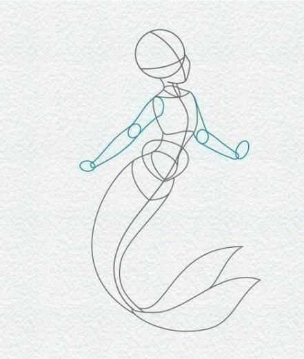 Mermaid Drawing Reference 15