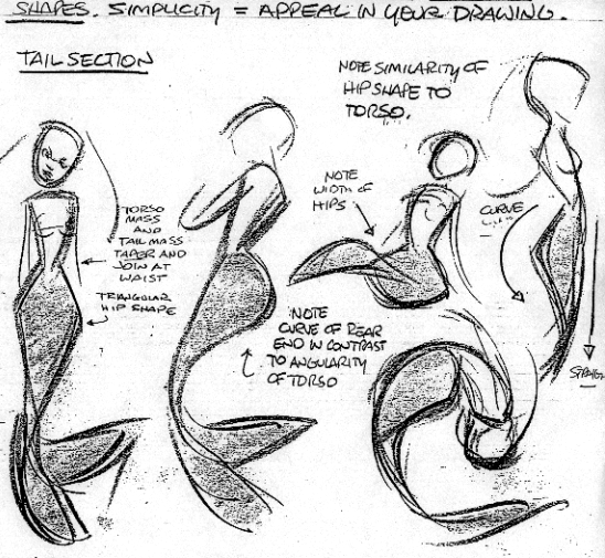 Mermaid Drawing Reference 23