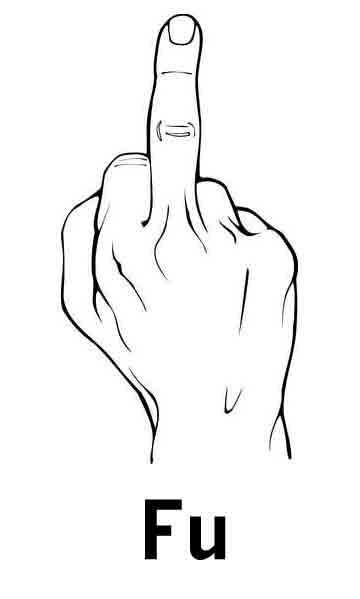 Middle Finger Drawing Reference 2