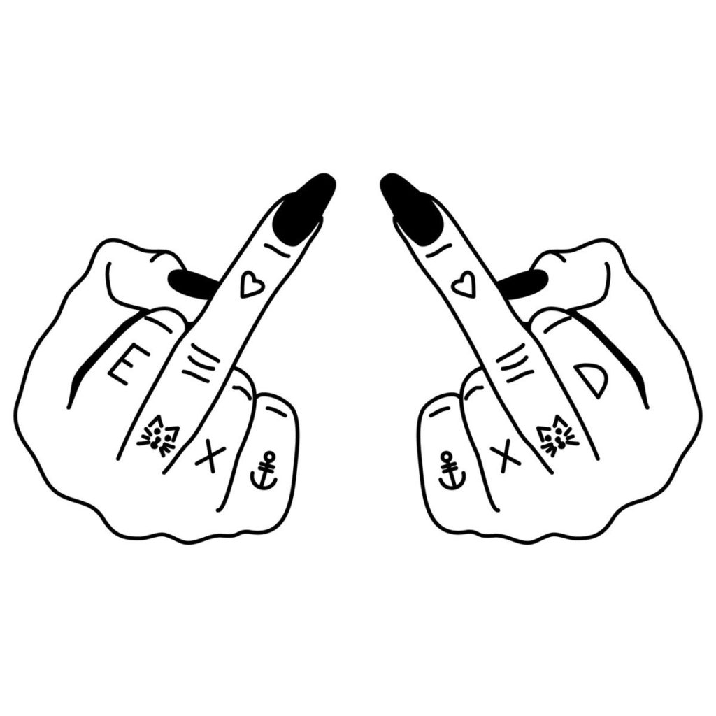 Middle Finger Drawing Reference 6 1024x1024