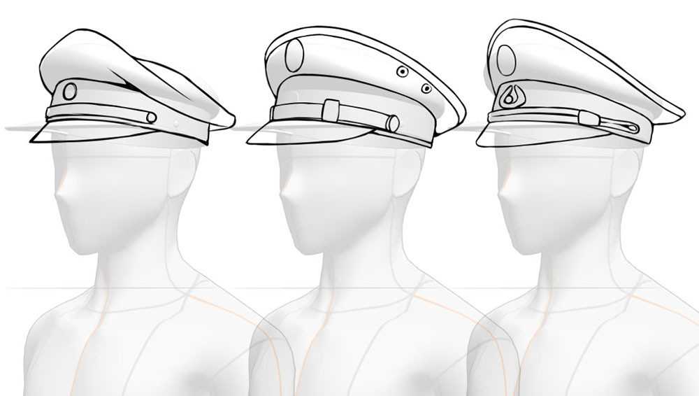 Military Hat Drawing 24