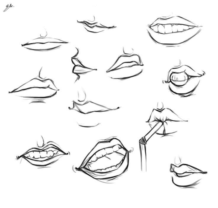 Mouths Drawing Reference 31
