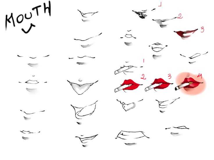 Mouths Drawing Reference 34