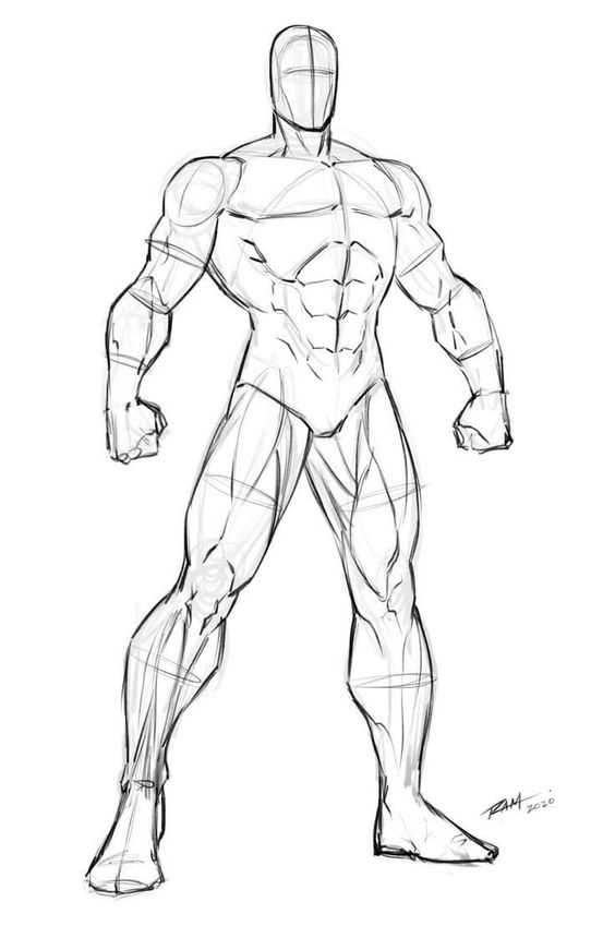 Muscle Pose Reference 9