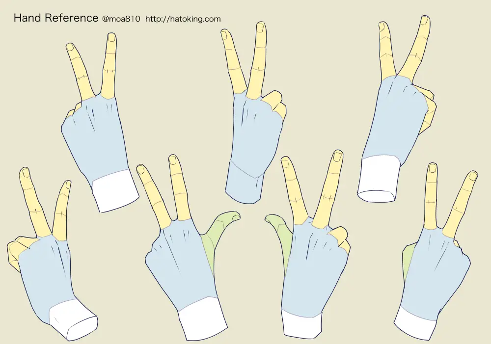 Peace Sign Pose Reference 1