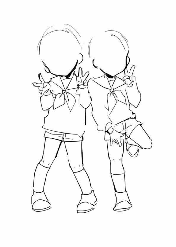Peace Sign Pose Reference 10