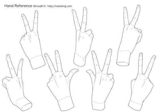 Peace Sign Pose Reference 2