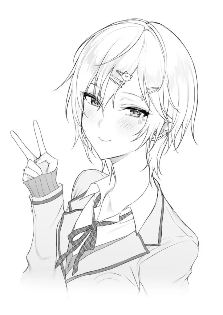 Peace Sign Pose Reference 5 724x1024