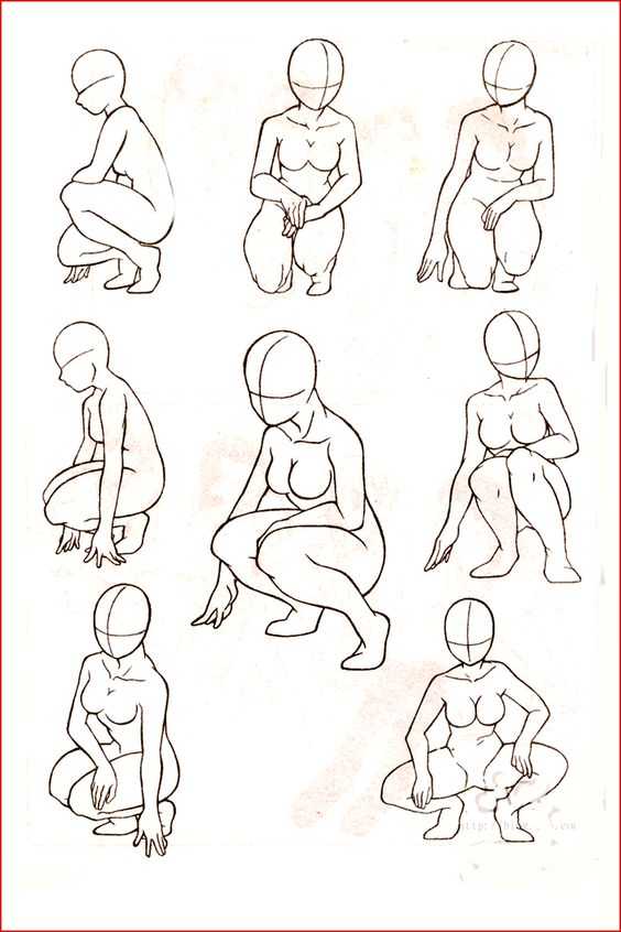 Person Kneeling Down Reference 7