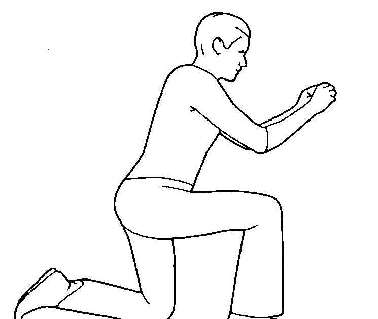 Person Kneeling Drawing Reference 15