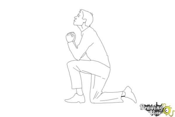 Person Kneeling Drawing Reference 16