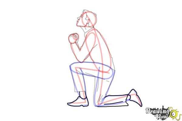Person Kneeling Drawing Reference 7