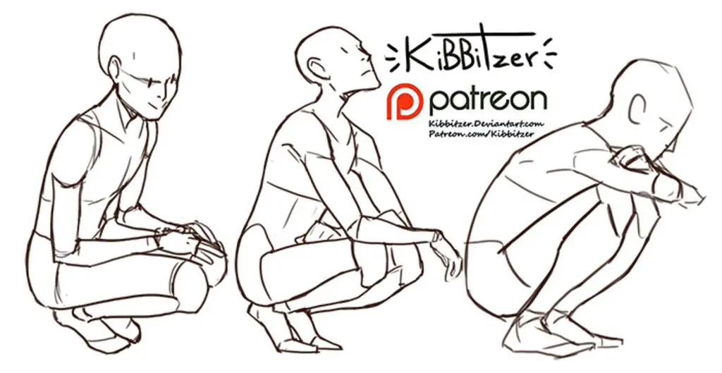 Person Kneeling Drawing Reference 8 1024x529