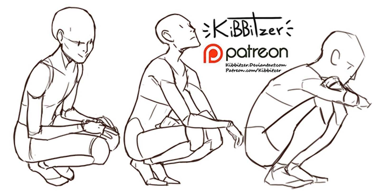 Person Kneeling Drawing Reference Ultimate Sketch Reference for