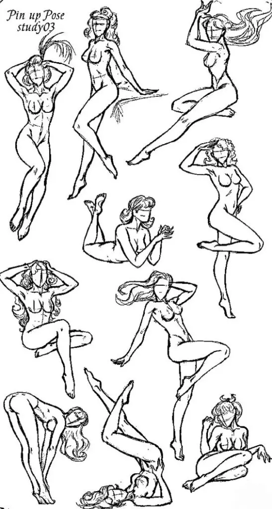 Pin Up Pose Reference 8 547x1024