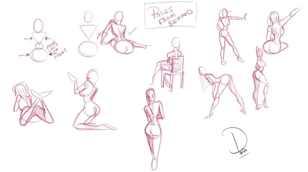 Pin Up Poses Drawing Reference 6 1024x574