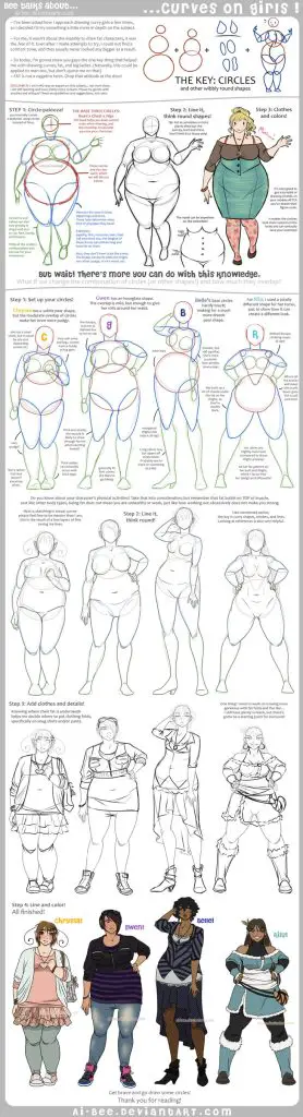 Plus Size Drawing Reference 10 278x1024