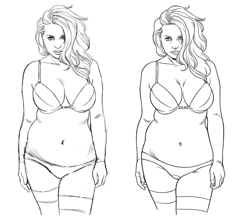 Plus Size Drawing Reference 3