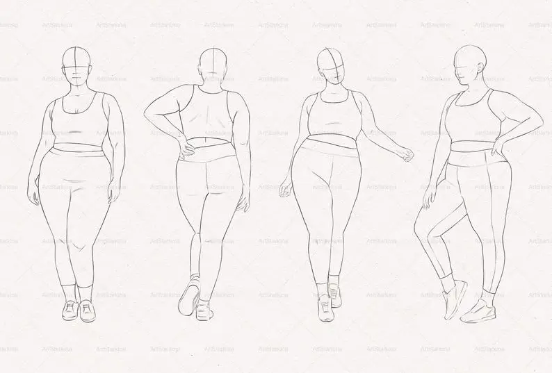 Embracing Curves The Beauty of Plus Size Drawing Reference Art