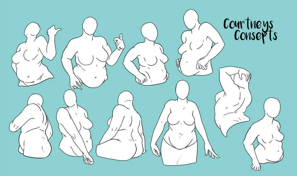 Plus Size Pose Reference 9
