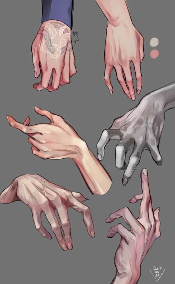 Relaxed Hand Drawing Reference 2