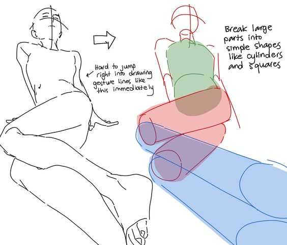 Relaxed Pose Drawing Reference 5